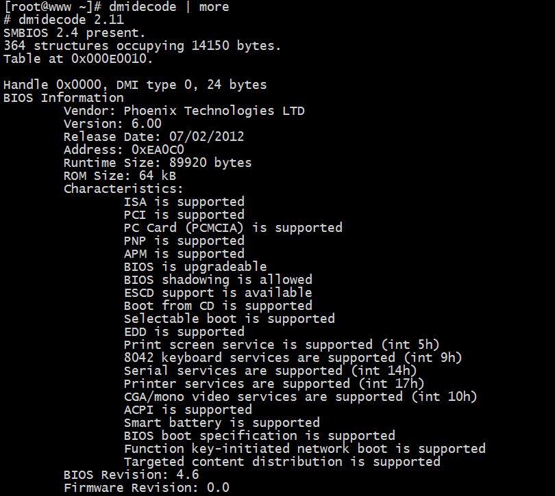 How to check the hardware information in Linux Systems?