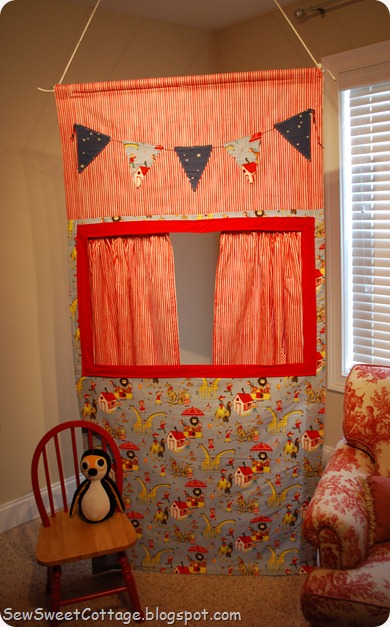 fabric puppet theater