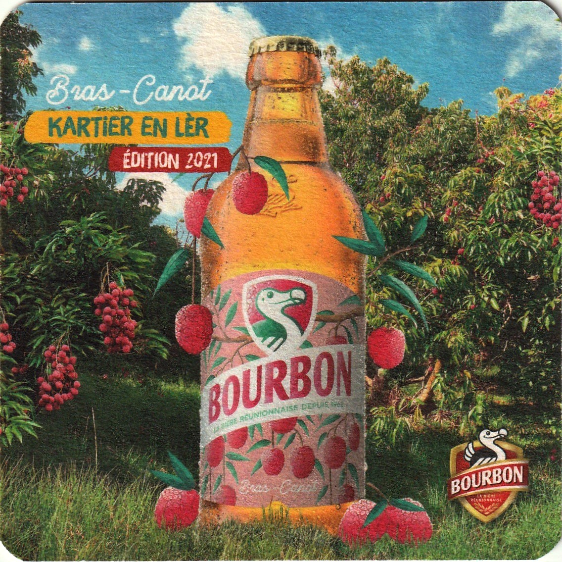 Sous bocks bretons Brasserie Bourbon, Saint Denis (la Réunion)