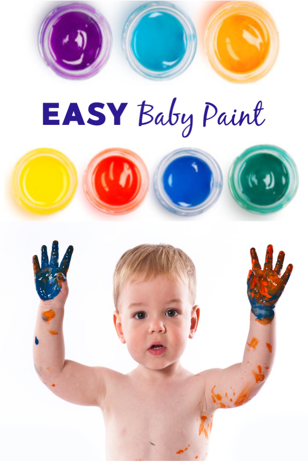 Let baby safely create and play with this collection of taste-safe paint recipes.  I absolutely love these baby painting ideas! #babypaintingideas #babypainting #babypaint #tastesafepaint #tastesafepaintforbabies #ediblepaint #homemadepaint #homemadepaintkids #growingajeweledrose