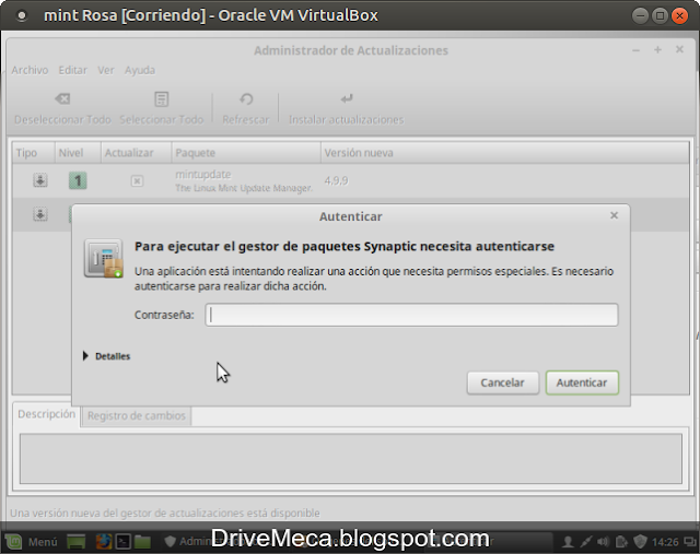 DriveMeca instalando Linux Mint 17.3 Rosa paso a paso