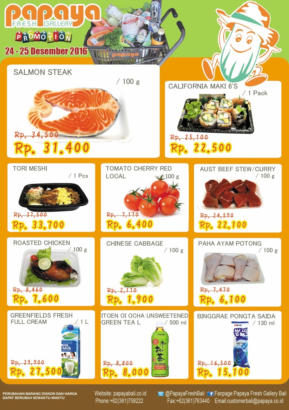 PROMOSI PAPAYA SUPERMARKET SPESIAL EVEN PAPAYA FRESH GALLERY BALI