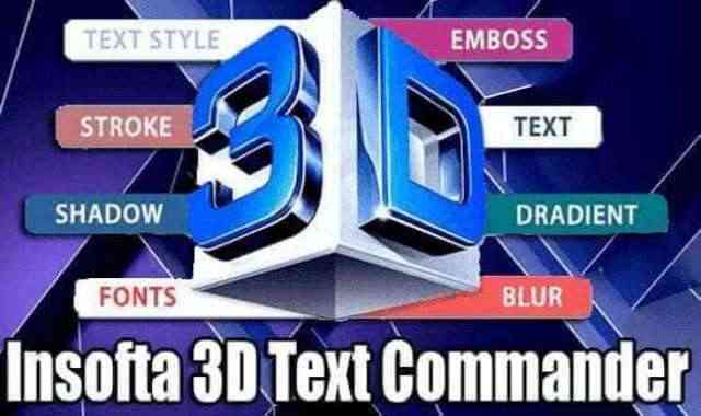 تحميل برنامج Insofta 3D Text Commander Portable نسخة محمولة مفعلة اخر اصدار