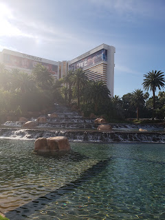 Outside The Mirage in Las Vegas Nevada