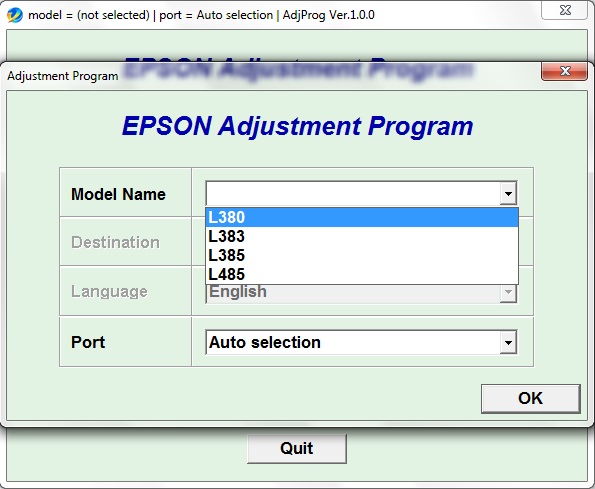  Epson Printer L383 Resetter Free Download