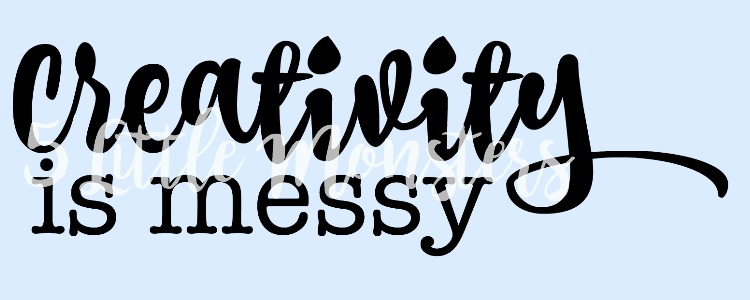 5 Little Monsters Creativity Is Messy Apron And Free Svg