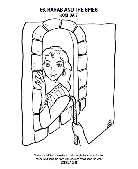 rahab and the spies coloring pages - photo #7