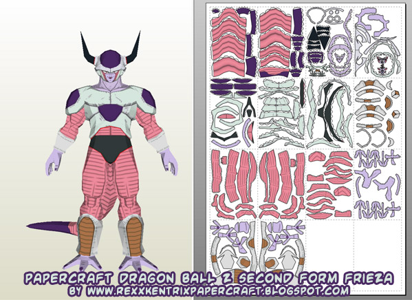 Dragon Ball Z Frieza Papercraft Second