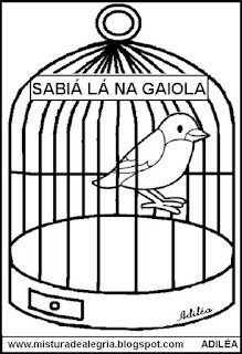 Atividades com música na educação infantil,sabiá lá na gaiola