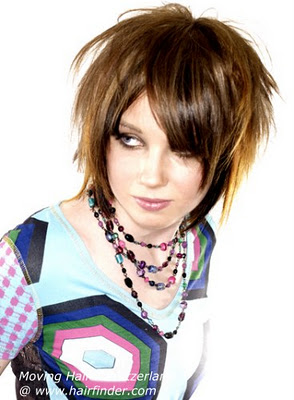 Verschiedene abgehackt Frisuren 2012