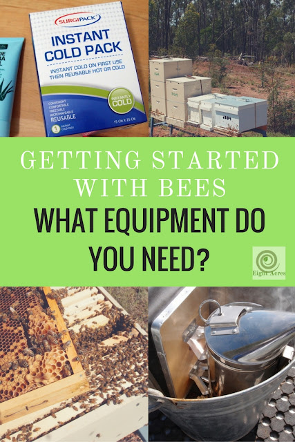 eight acres:Getting started with Beekeeping: what equipment do I need?