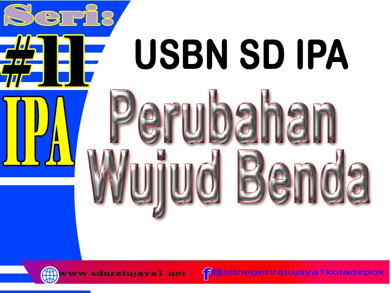 Kumpulan Contoh Soal Dan Materi Tentang Perubahan Wujud Benda Sdn Ratujaya 1