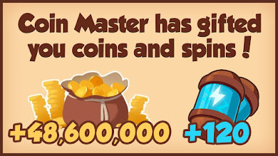 Coin Master Free 53 Million Coins + 145 Spins