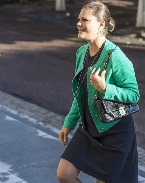 Crown Princess Victoria of Sweden attended the celebration of the International IDEA’s 20th anniversary in the Parliament building