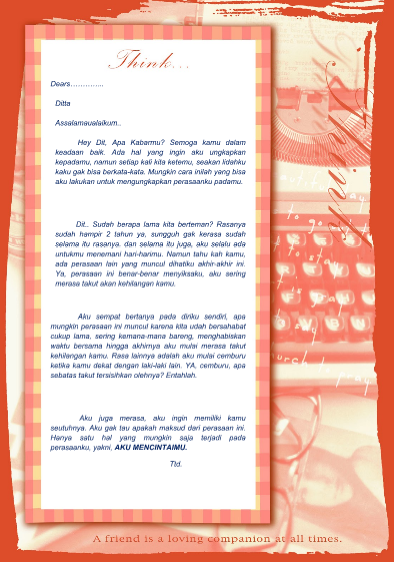 Contoh Surat: Contoh Surat Cinta Untuk Sahabat