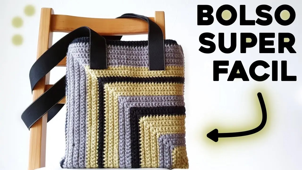 Bolso Bambú tejido a crochet paso a paso