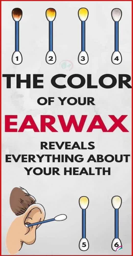 THE COLOR OF YOUR EARWAX REVEALS EVERYTHING ABOUT YOUR HEALTH Health at Home