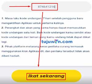 Cara memasukkan kode undangan di snack video kode teman