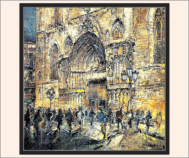 SANTA MARIA DEL MAR-BARCELONA-PINTURA-BARRI GOTIC-ART-PORTAL-EXPOSICIÓ-SALA PETRITXOL-PINTOR-ERNEST DESCALS