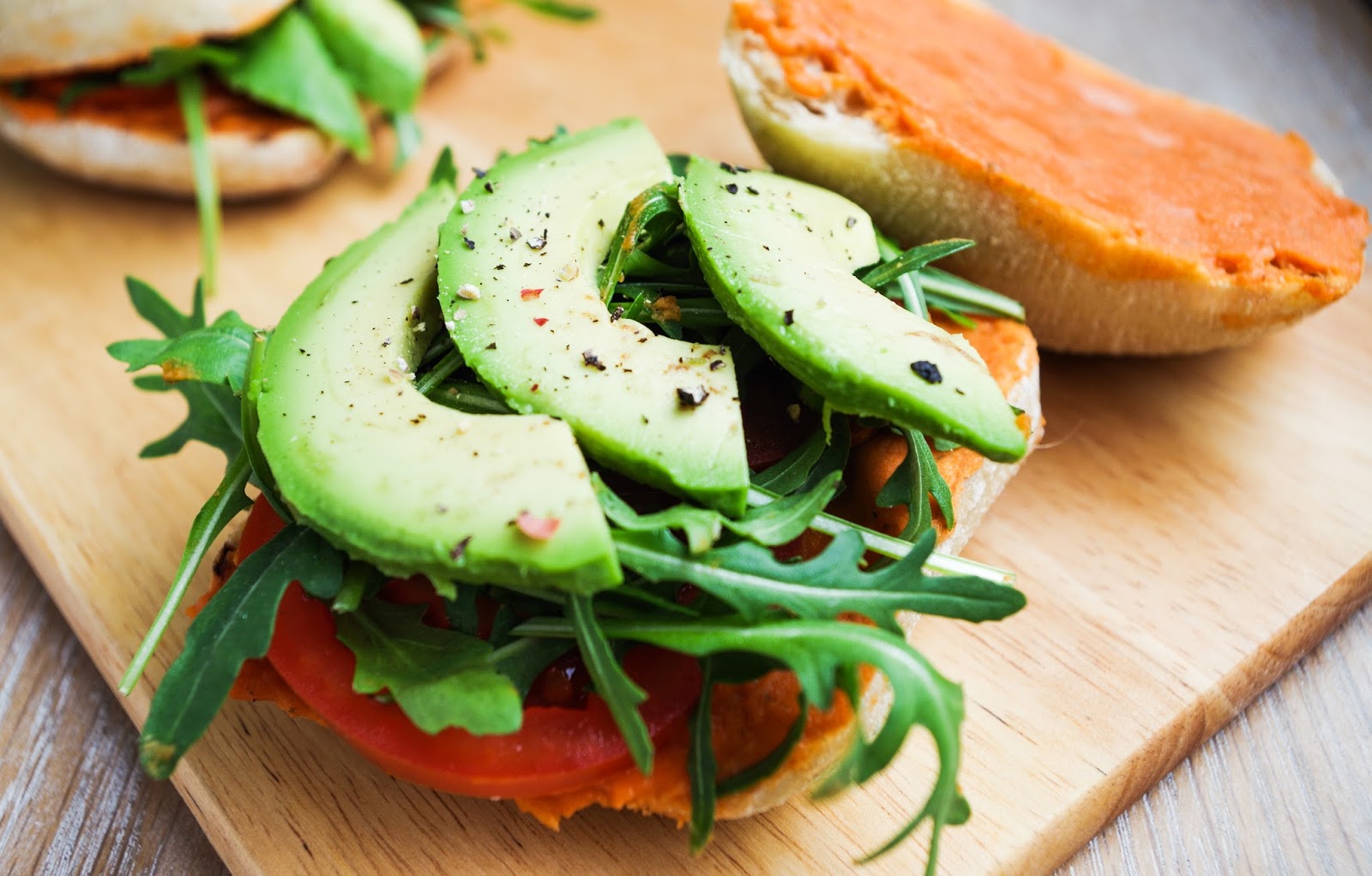 Italian Red Pepper Hummus Sandwich Euphoric Vegan