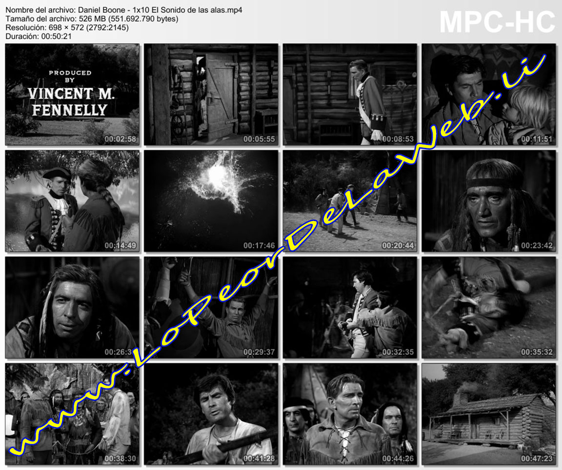 Daniel Boone - S01 E09-10 (Latino / Inglés / Sin Subt.)