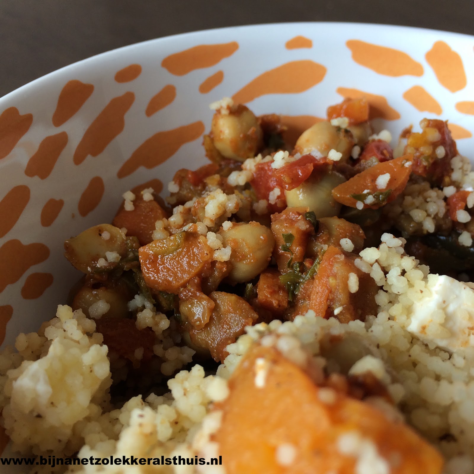bijna net zo lekker als thuis Couscous met pompoen en feta + stoof met