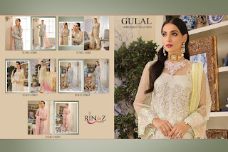 Rinaz Fashion gulal Georgette Pakistani Suits Wholesaler