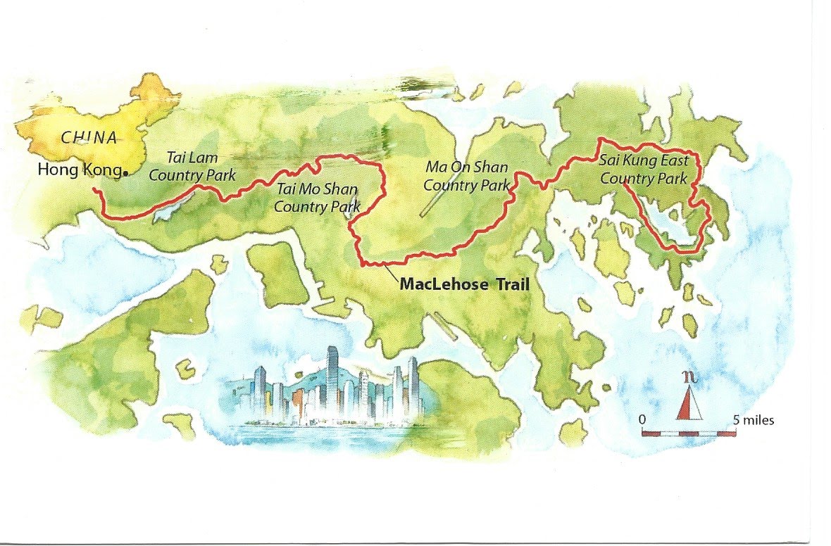 MY POSTCARDPAGE HONG KONG McLehose Trail