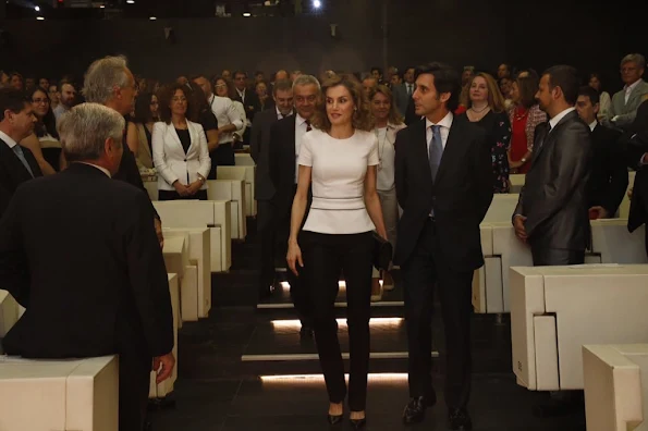 Queen Letizia of Spain attends the presentation of Telefonica's Platform for the Television contents
