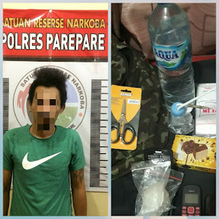 Bongkar Pengedaran Narkoba, Polisi Amankan Pria Pembawa Sabu