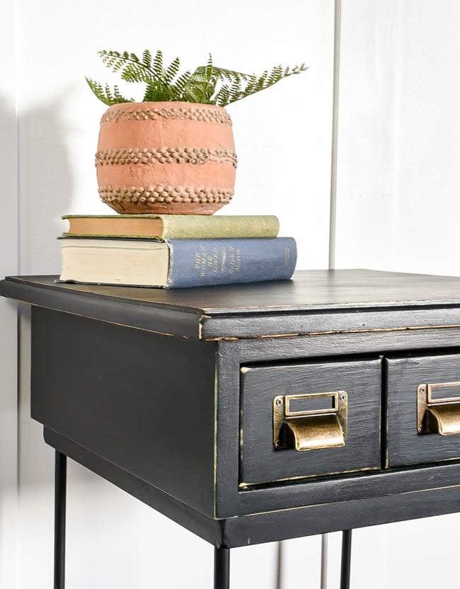 Quick and Easy Side Table Makeover Little House of Four Creating a