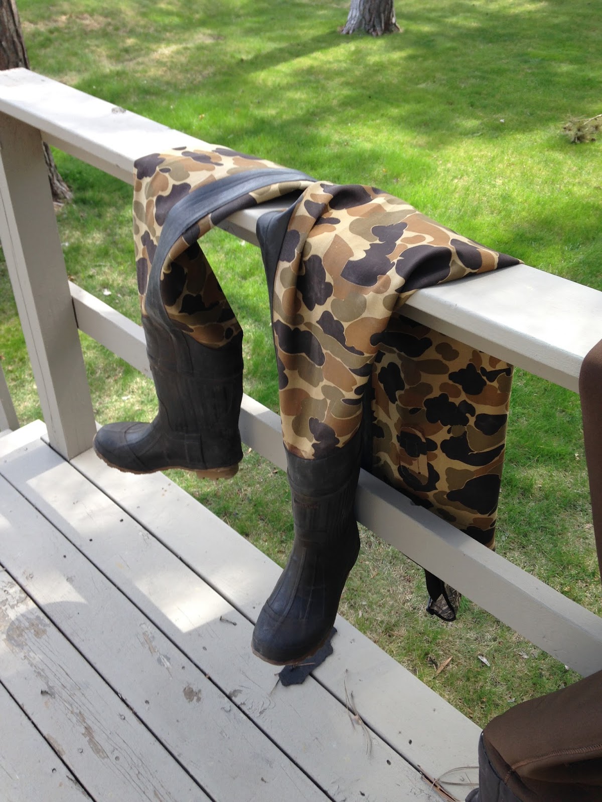 Who will make me laugh Hip waders don't always mean "fishing"...