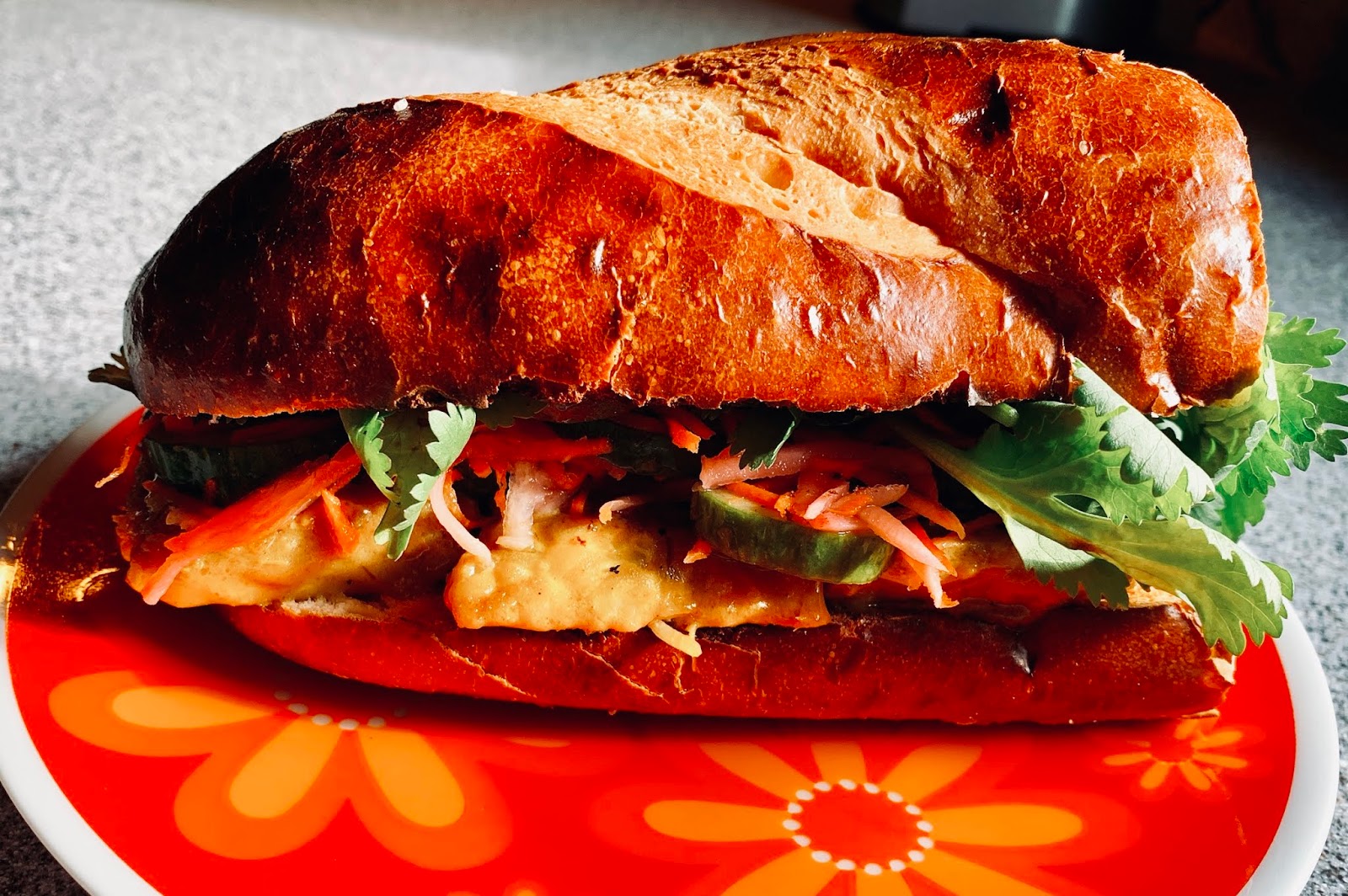 Husband Tested Recipes From Alice's Kitchen Curried Tofu/Tempeh Banh Mi