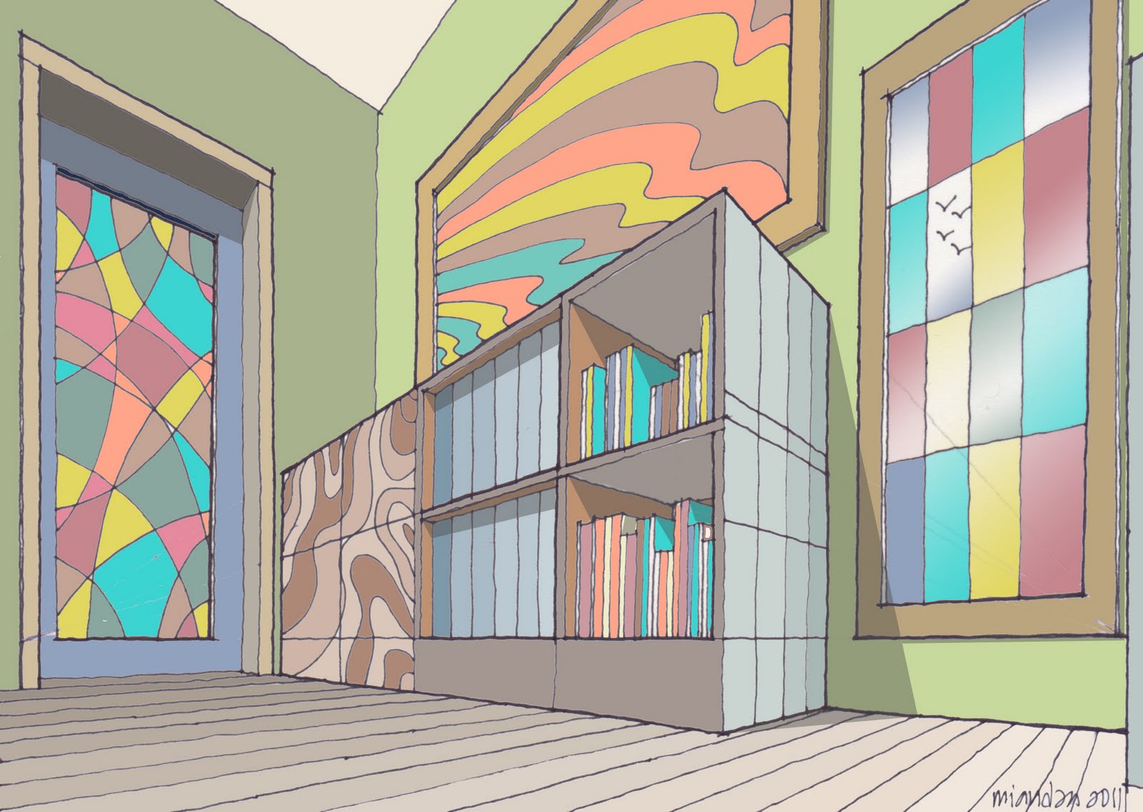 how to draw room 060611 two point perspective DRAWING AND PAINT