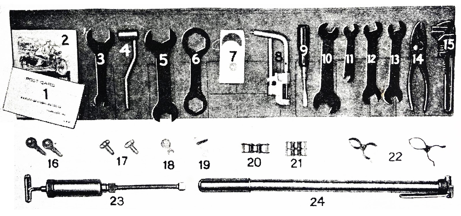 Ancestor Garage Tool Kit Harley VL Rider's Manual