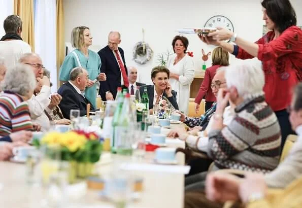 Grand Duchess Maria Teresa visited the Pontalize multifunctional gerontological center in Ettelbruck. Meghan Markle, Duchess of Sussex