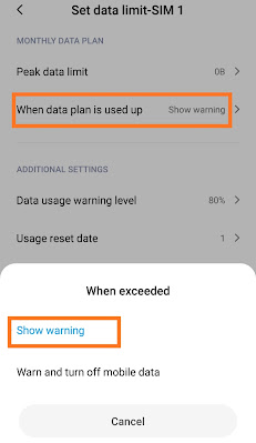 How to Reset data usage in Redmi 6