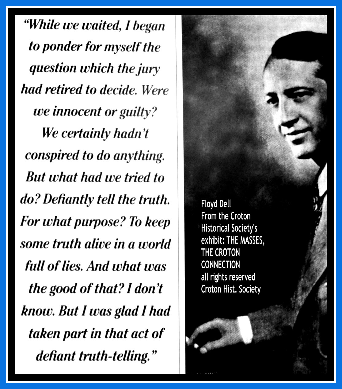 EverythingCroton SCOTT'S CHRONICLES OF CROTON'S BOHEMIA FLOYD DELL