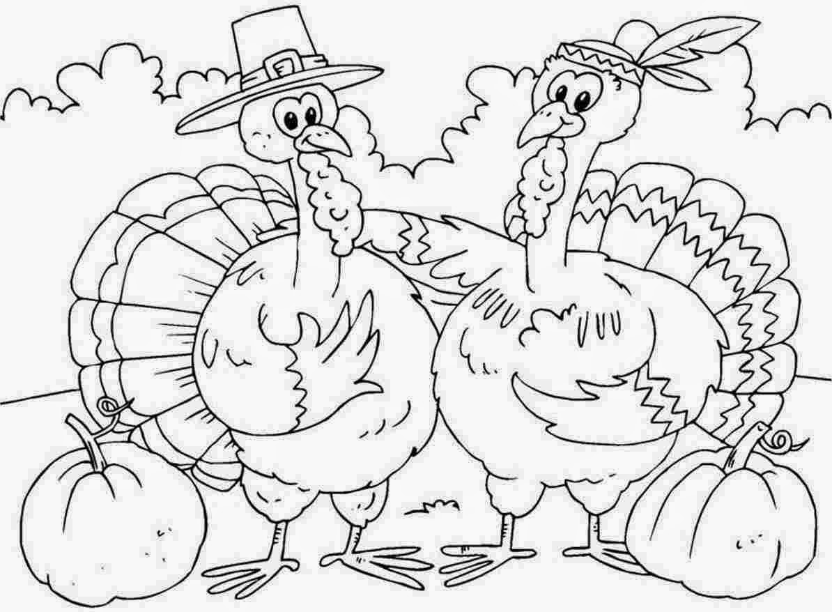 cartoon turkey coloring pages - photo #7