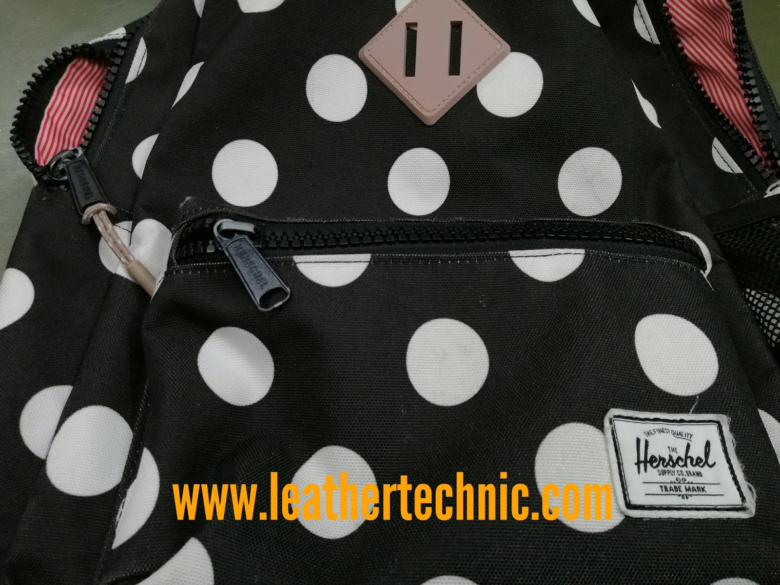 Herschel bag repair, backpack zip repair, backpack stitching singapore