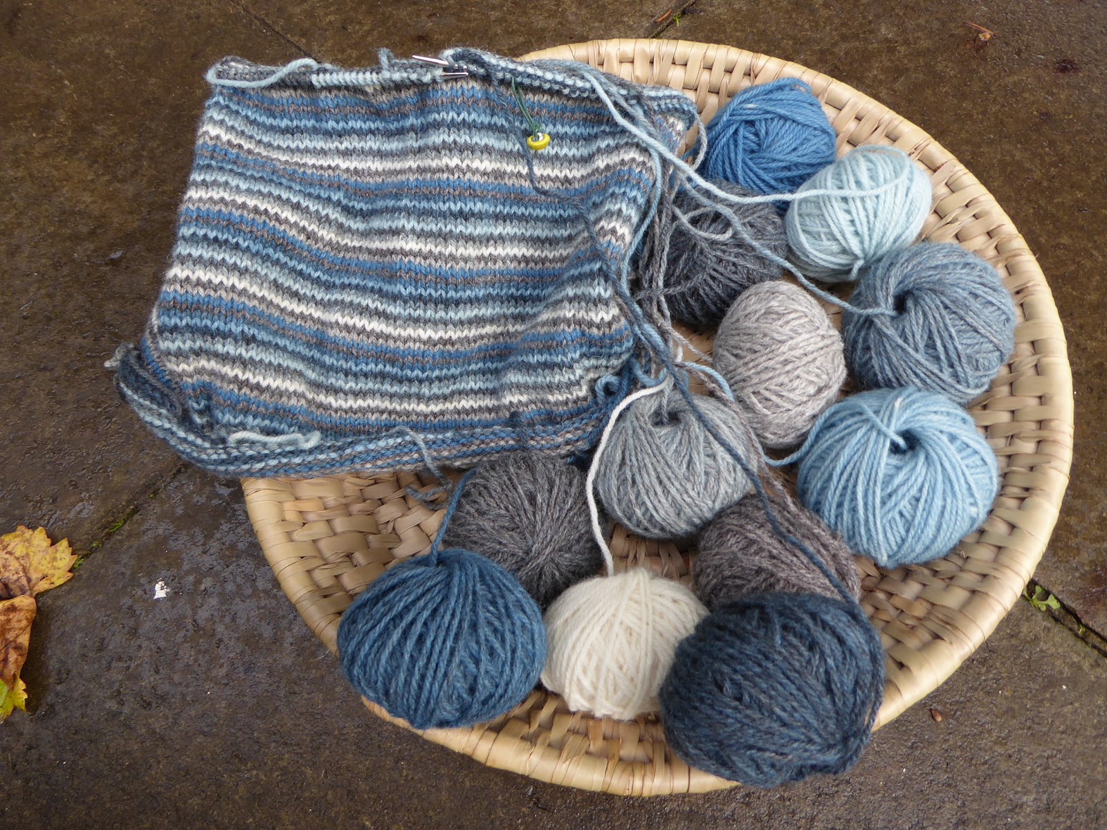 Wool Tribulations of Hand Spinning and Herbal Dyeing Overdyeing Grey