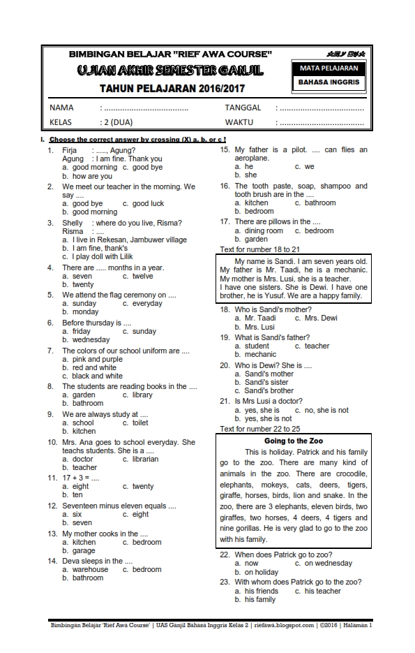 Soal narrative picture