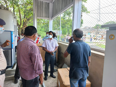 OxygenSaharsa: डीएम ने किया ऑक्सीजन प्लांट का निरीक्षण, DM inspected the oxygen plant, AnjNewsMedia
