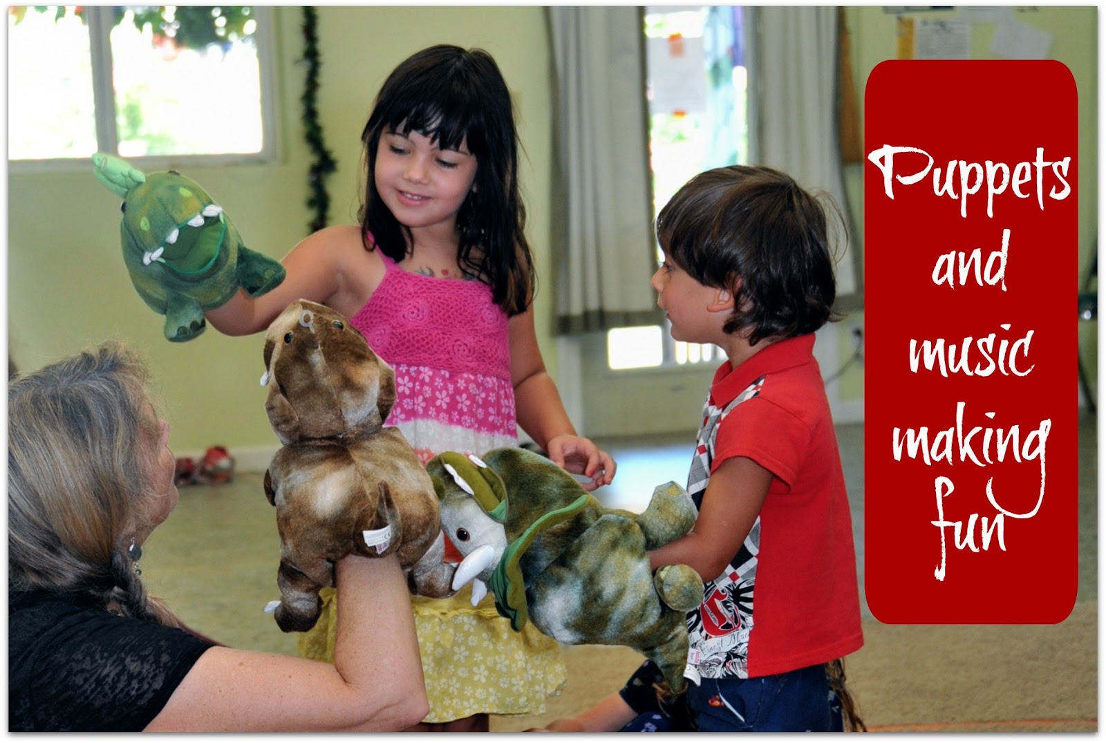 Musically Montessori "Vlog" Puppets, Music and Kids Go Together