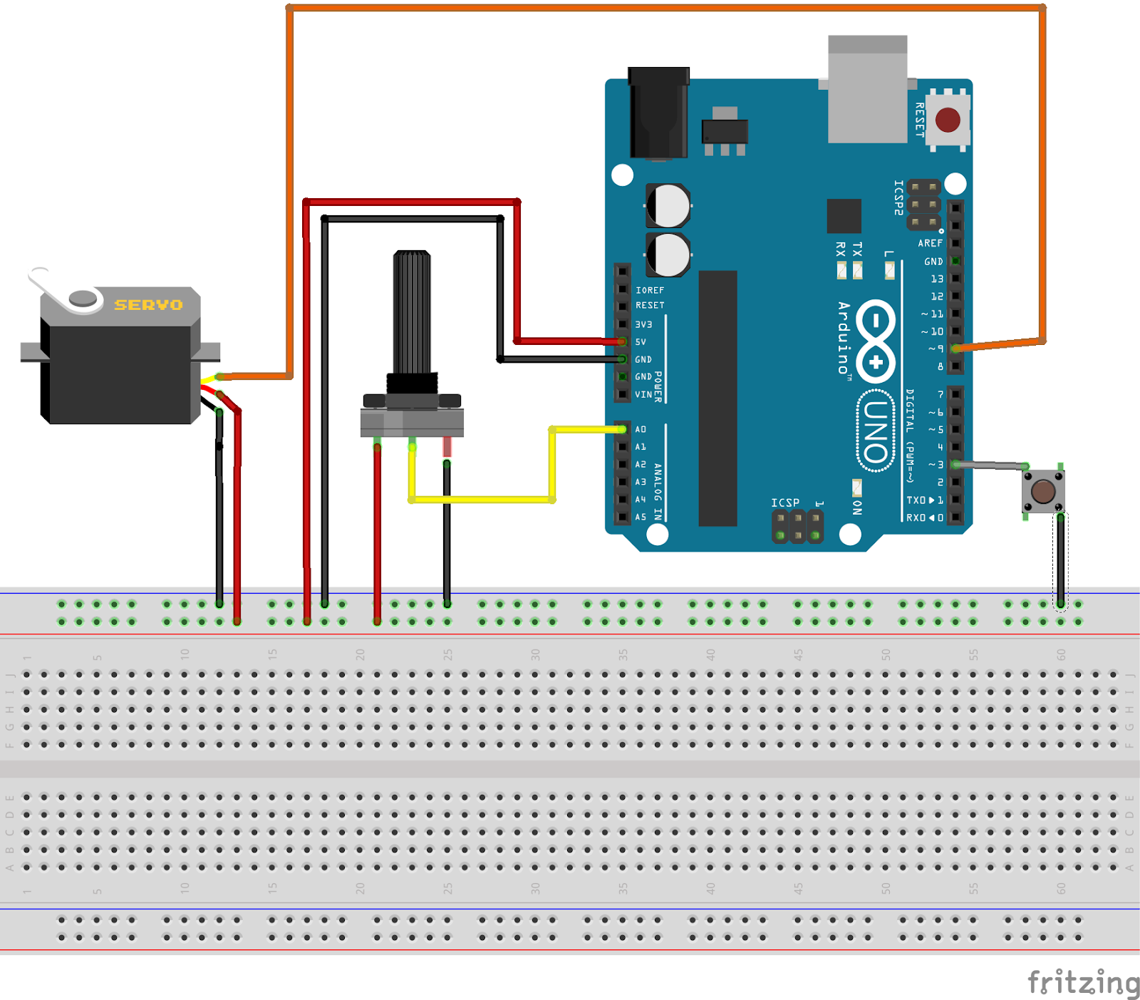 COMO CONTROLAR O SERVO MOTOR USANDO UM BOTÃO E ARDUINO