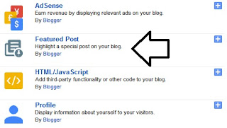 Featured Post, Widget Blogger Terbaru (Fungsi, Manfaat dan Cara Pemasangannya)