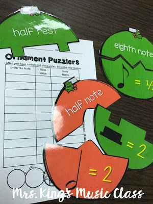 Christmas Music Workstations that are fun, engaging and easy on you are discussed in this blog post.  Puzzles, dabbers, snowballs and ice cube trays can all become awesome centers for the students in your music classroom.