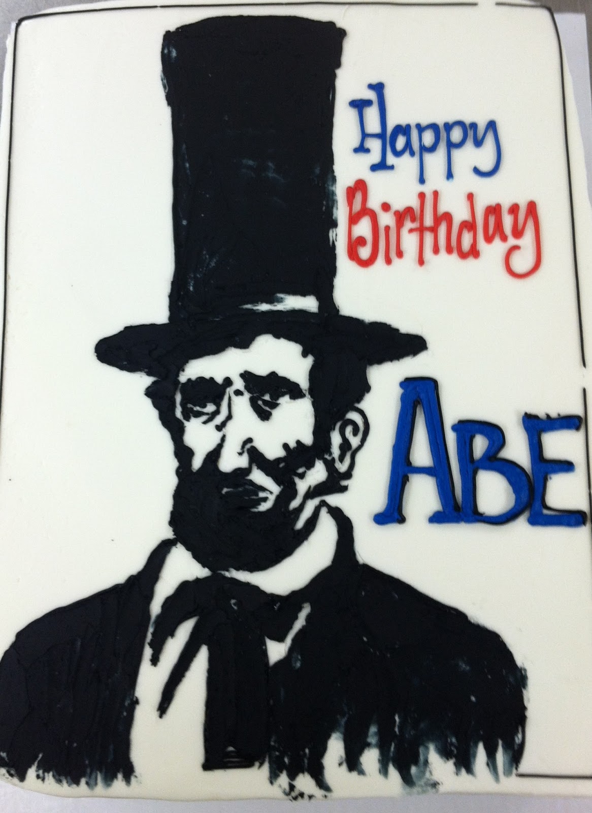 Lola Pearl Bake Shoppe: Happy Birthday Abraham Lincoln (cake + VIDEO)
