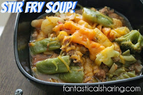 Stir Fry Soup | This soup is packed with flavor and quick to make, so it's perfect for a last minute school night meal! #recipe