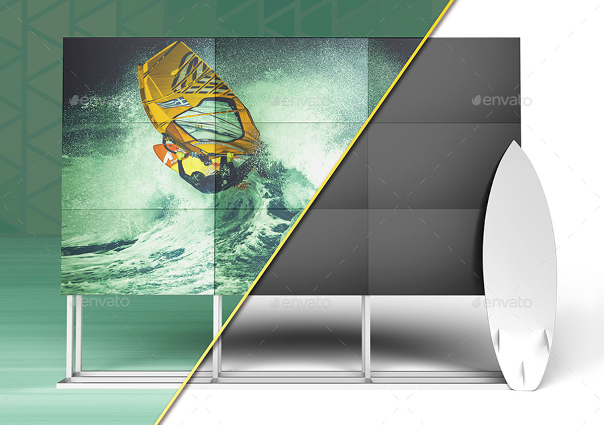 3D Animated Surfboard and HD Display Mock-Up Scene Template 27056336 3 3D Animated Surfboard and HD Display Mock Up Scene Template 2705633